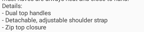 Vegan leather blue hand bag - Picture 3 of 3